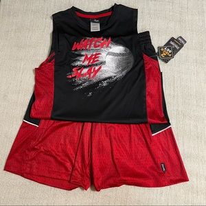 Spalding 2 Piece Boys Shorts & Muscle Tank Top Set
